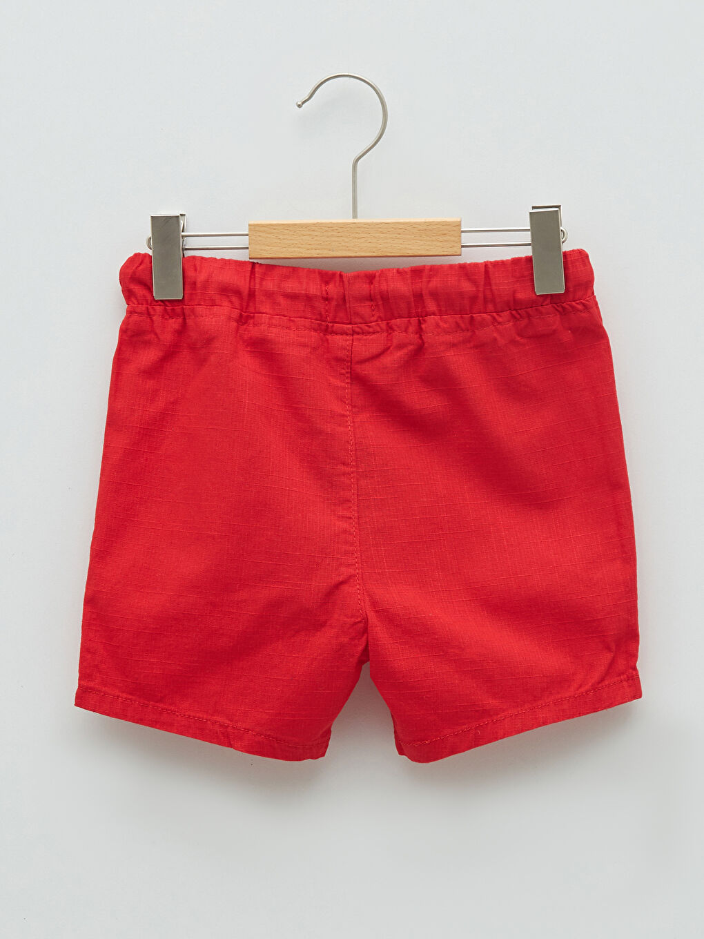 Basic Elastic Waist Baby Boy Gabardine Shorts-1