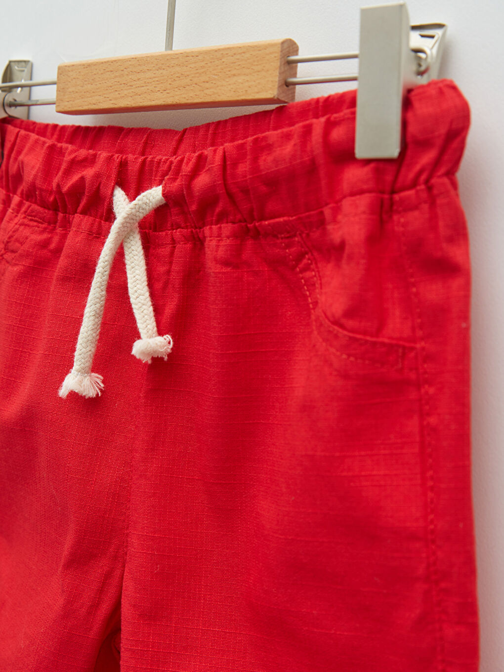 Basic Elastic Waist Baby Boy Gabardine Shorts-2