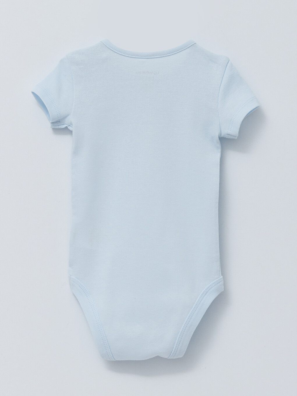 Mavi Bisiklet Yaka Kısa Kollu Pamuklu Erkek Bebek Çıtçıtlı Body 2'li-4