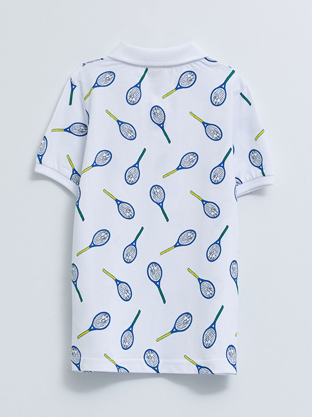 Polo Neck Printed Short Sleeve Boy T-Shirt and Roller-3