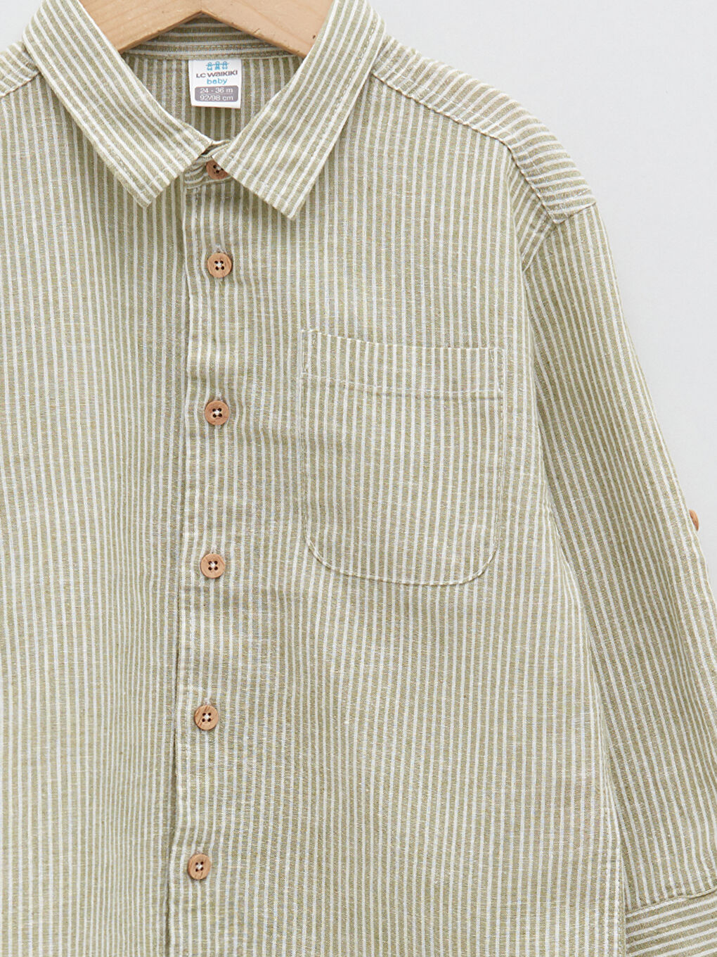 Chemise Rayée à Manches Longues pour Bébés Garçons-3