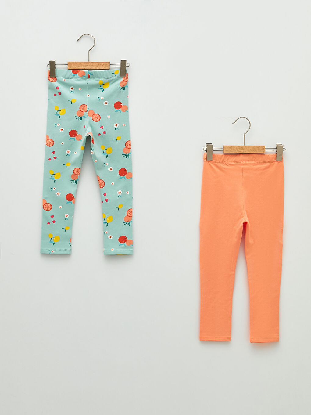 ليجن للبنات الرضع مطبوع بخصر مرن - مجموعة من قطعتين-1