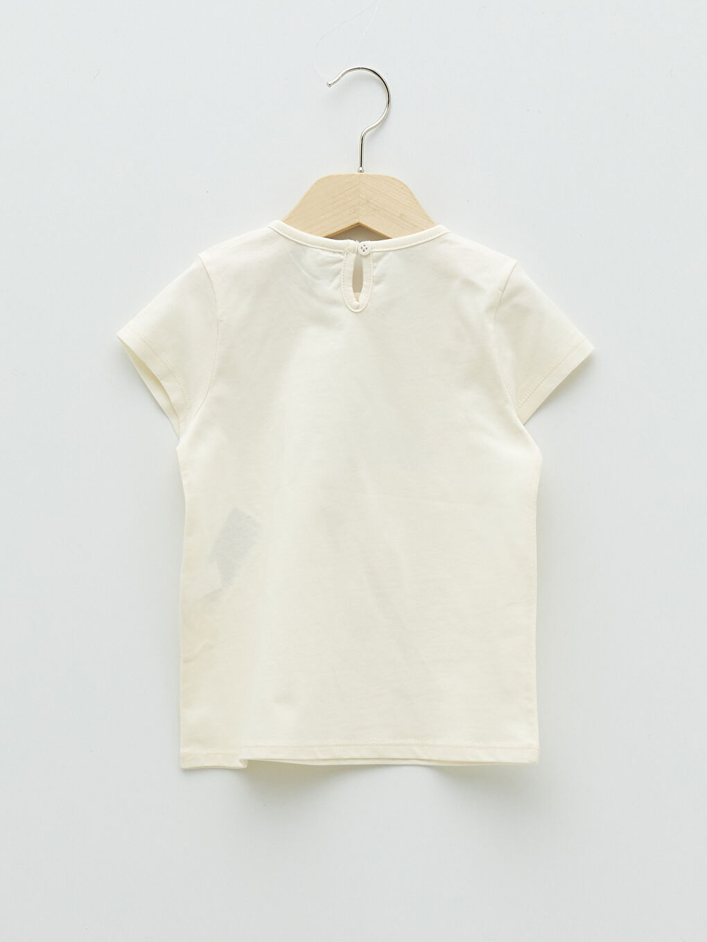 Crew Neck Short Sleeve Printed Baby Girl T-Shirt 2 Pieces-3