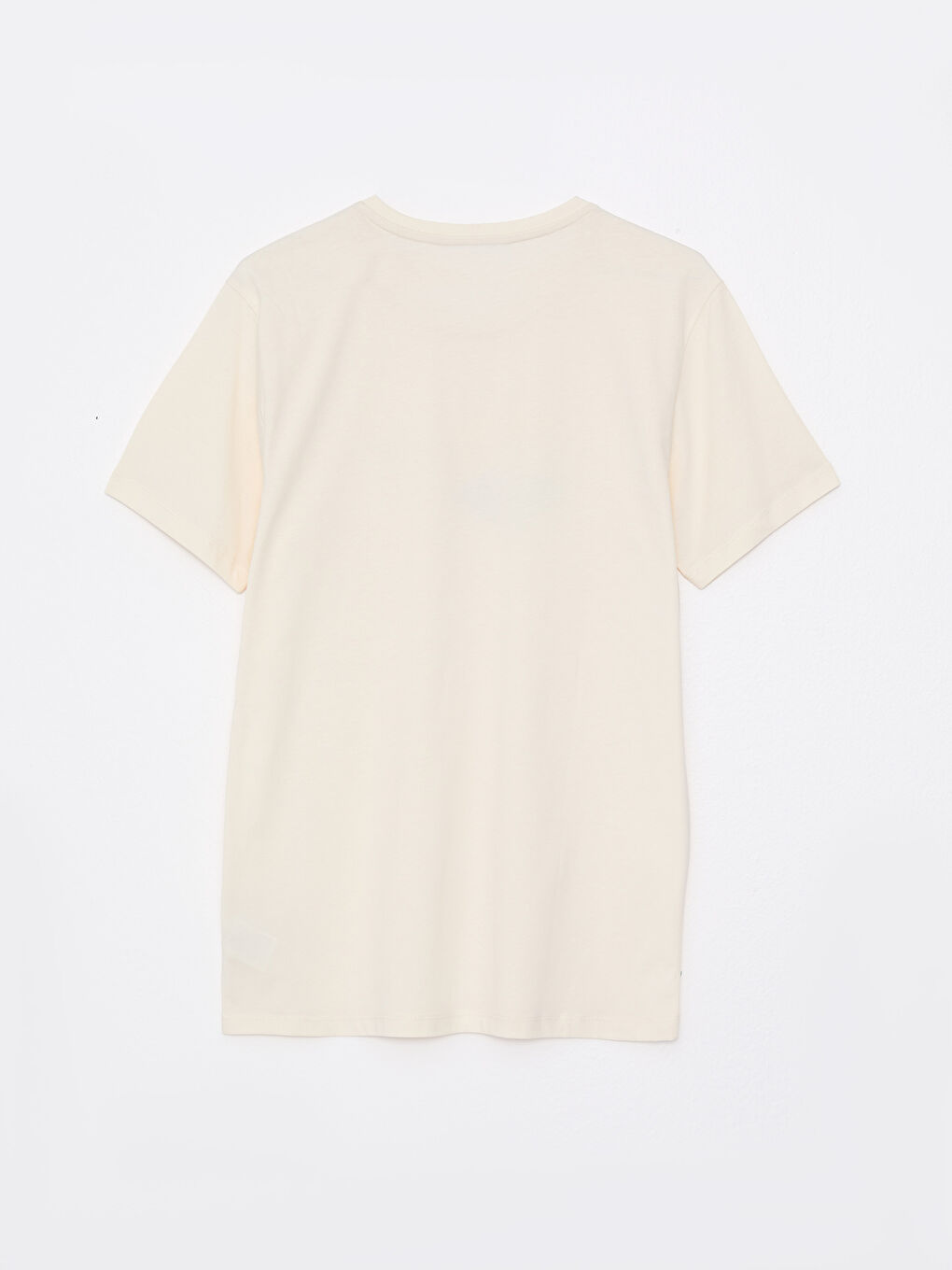 Crew Neck Short Sleeve Printed Combed Cotton Men's T-shirt-5