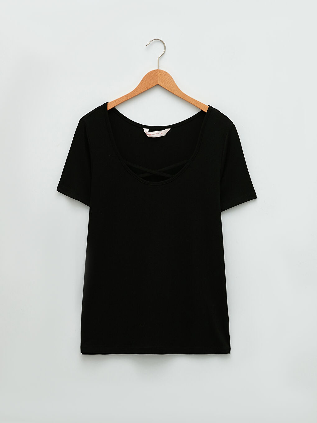 U-Ausschnitt Schlicht Kurzarm Pyjama-Set für Damen-6