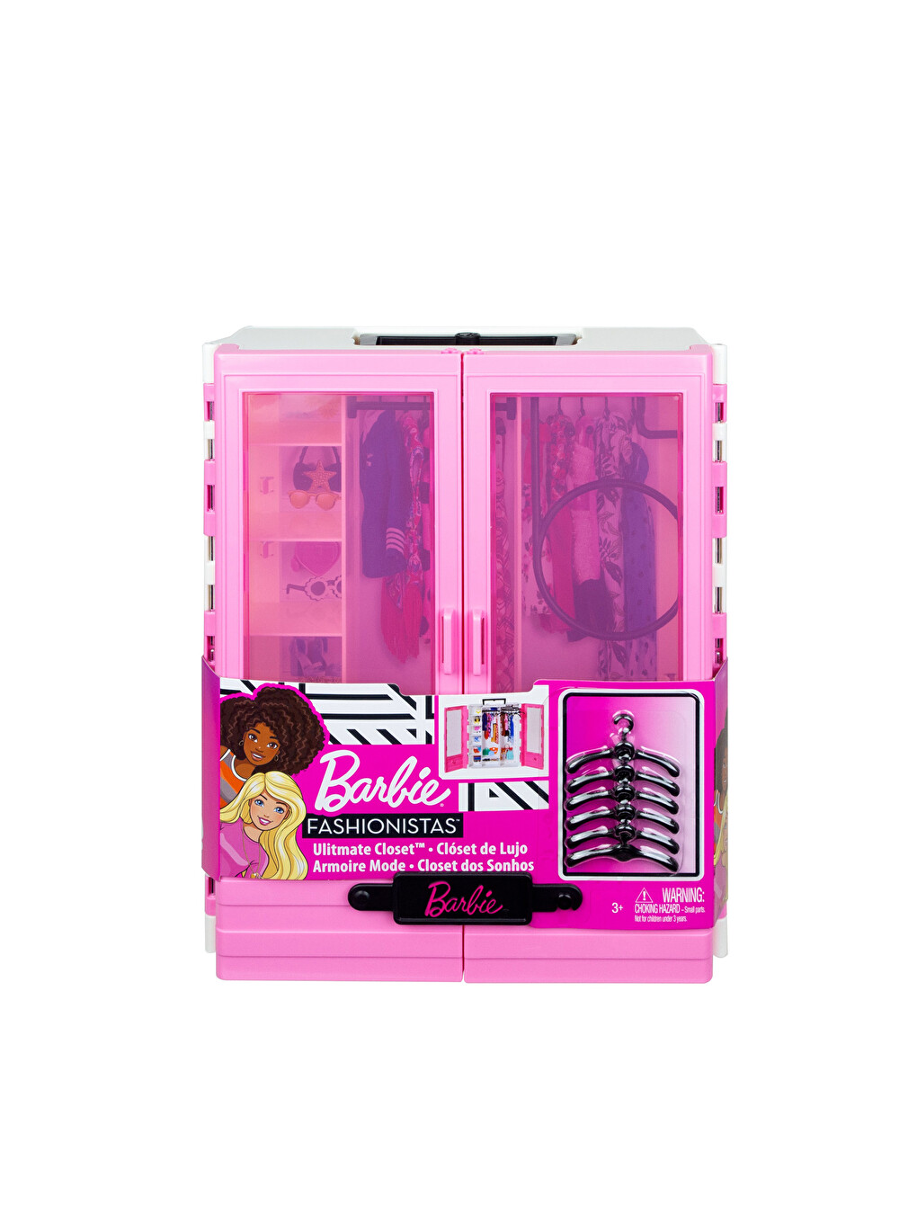 Mattel Barbie Pinker Kleiderschrank Mädchen Spielzeugset-3