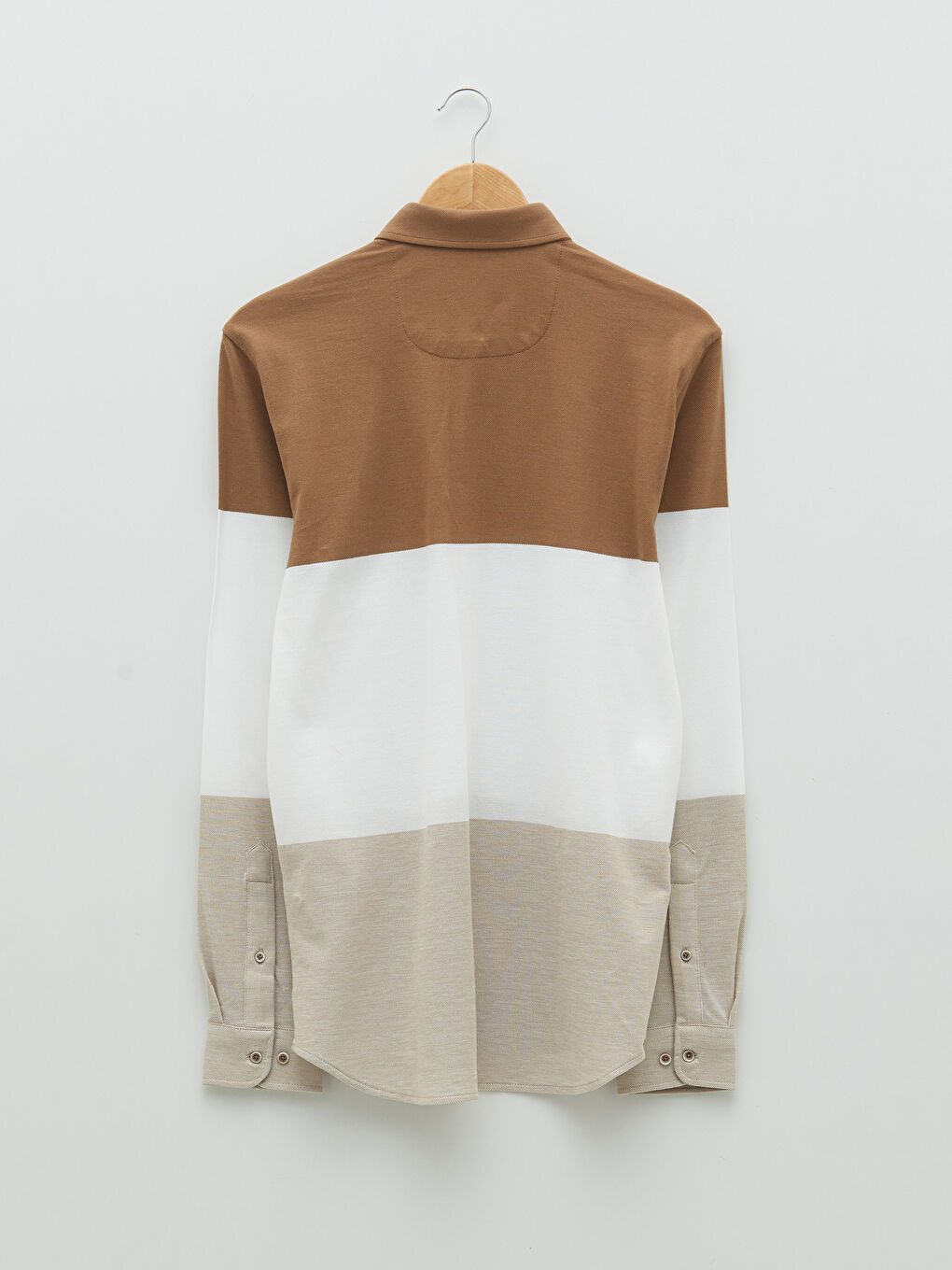 قميص رجالي ضيق بأكمام طويلة وكتلة ألوان-6