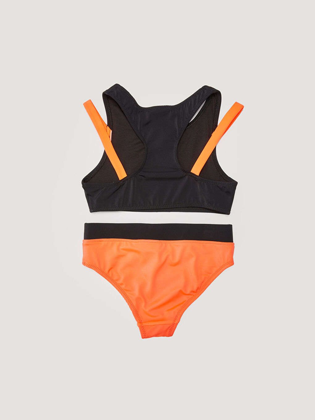 LCW Kids Mercan Esnek Kumaştan Baskılı Kız Çocuk Bikini - 1