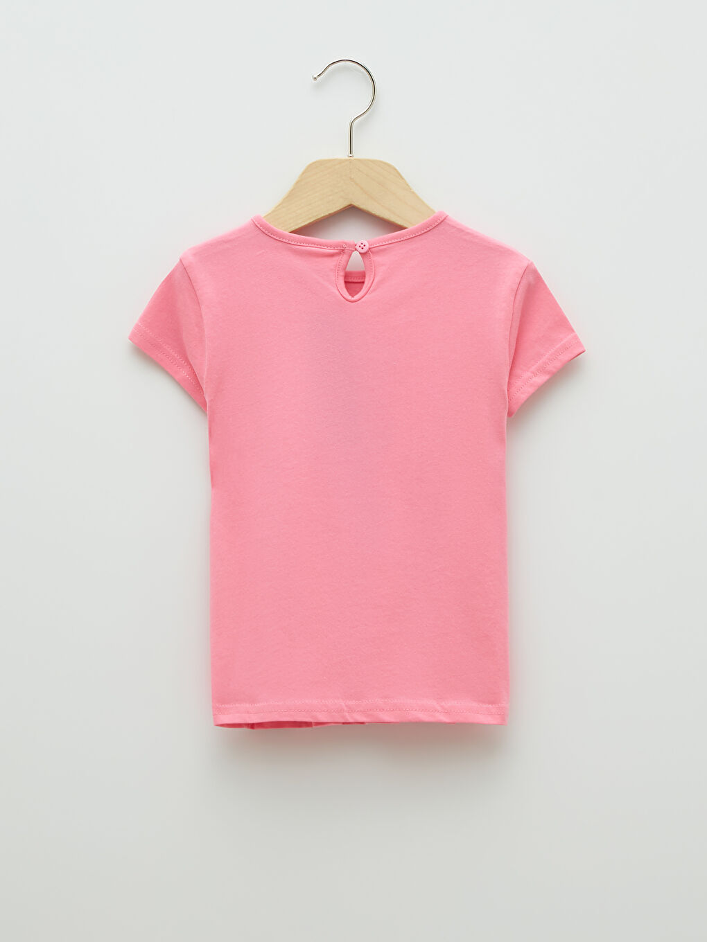 Crew Neck Short Sleeve Printed Cotton Baby Girl T-Shirt-2