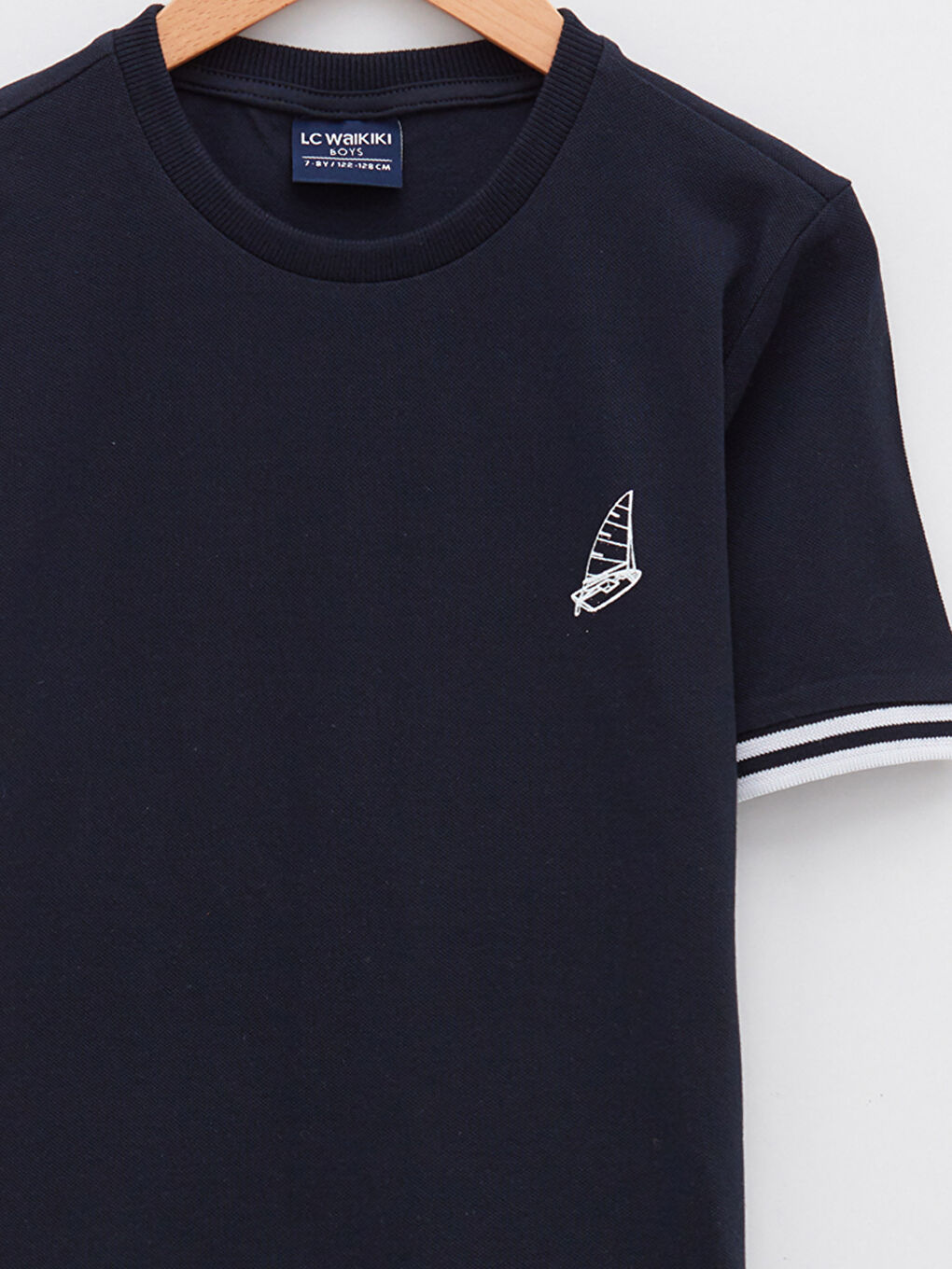 Тениска с кръгло деколте, отпечатана, с къс ръкав, памучна, за момче-2