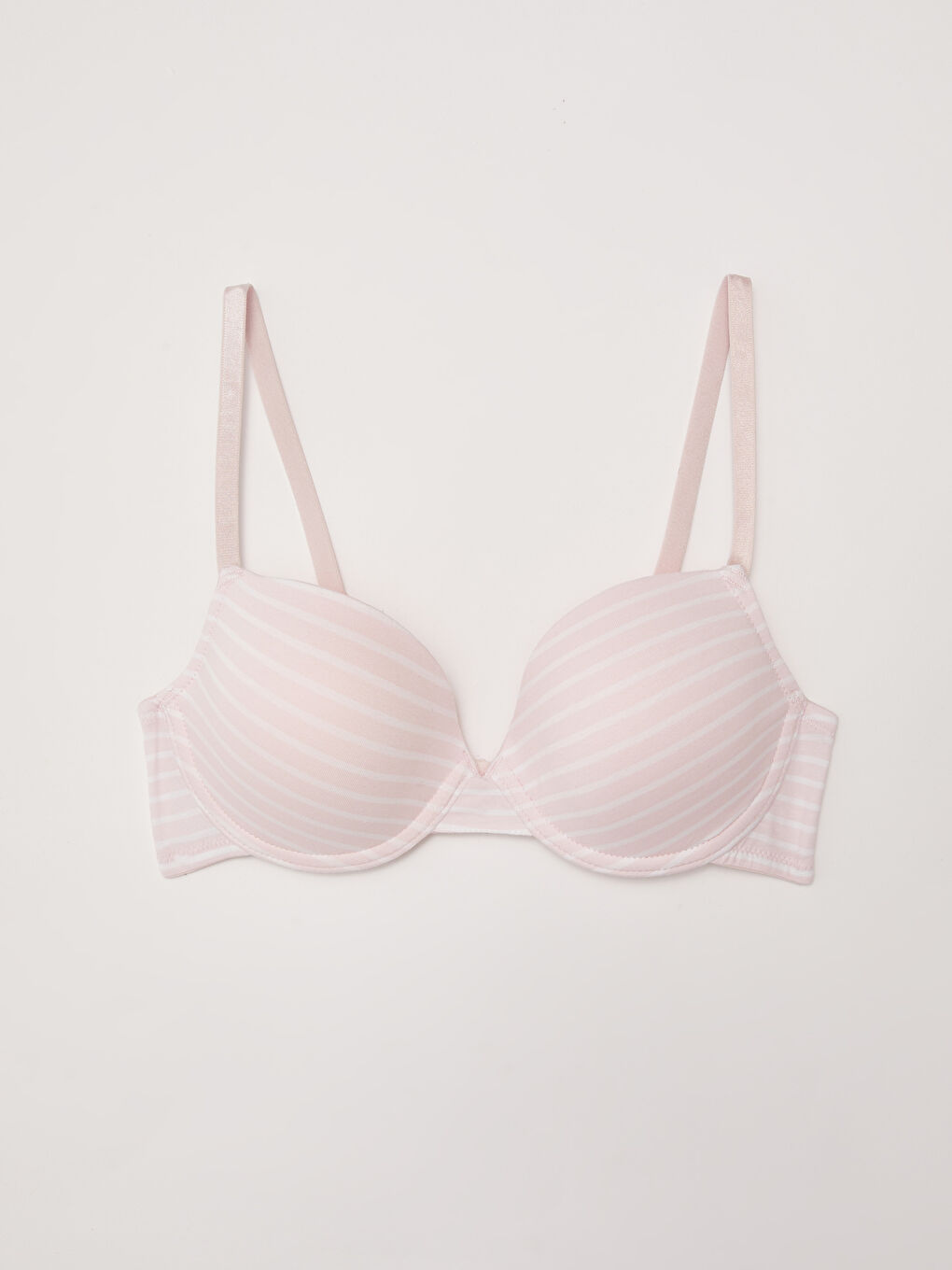 حمالة صدر تي شيرت مقلمة بدون حشو بسلك داخلي