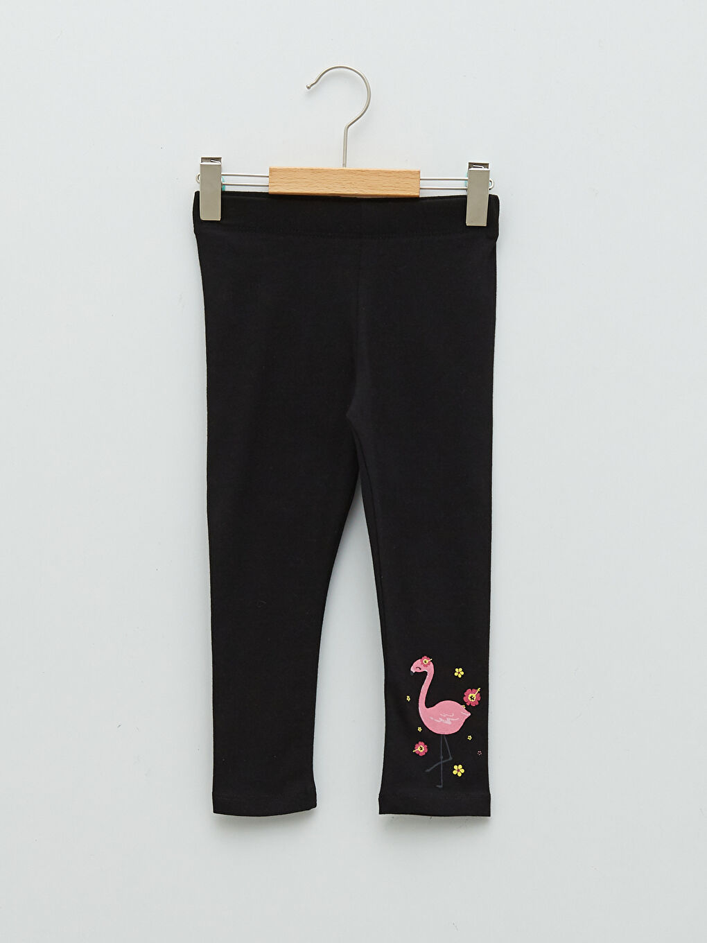 Elastic Waist Printed Cotton Baby Girl Tights