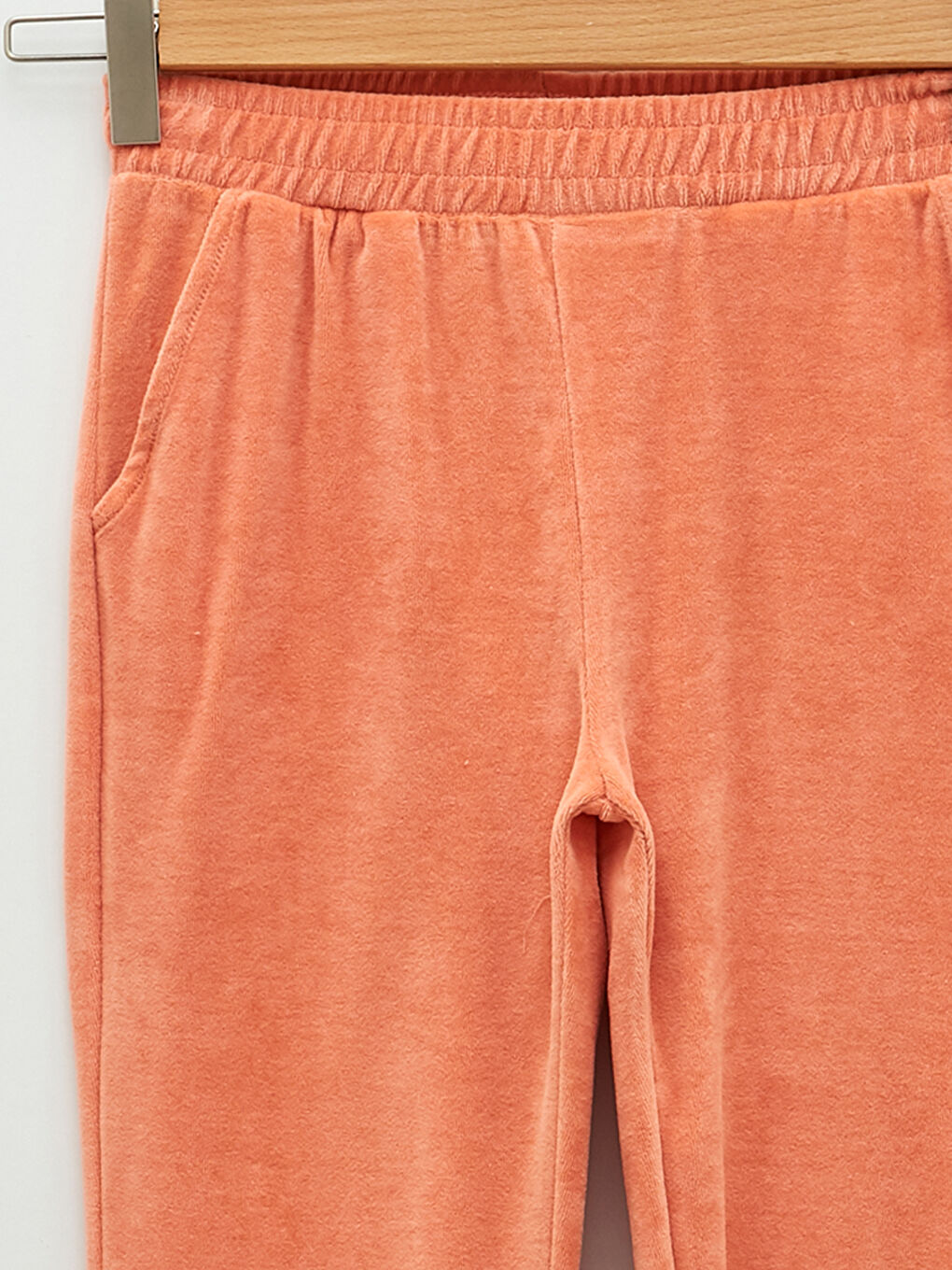 Elastic Waist Regular Velvet Women's Jogger Sweatpants -S28771Z8-FHC