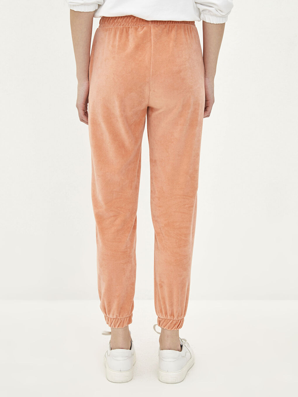 Elastic Waist Regular Velvet Women's Jogger Sweatpants -S28771Z8-FHC