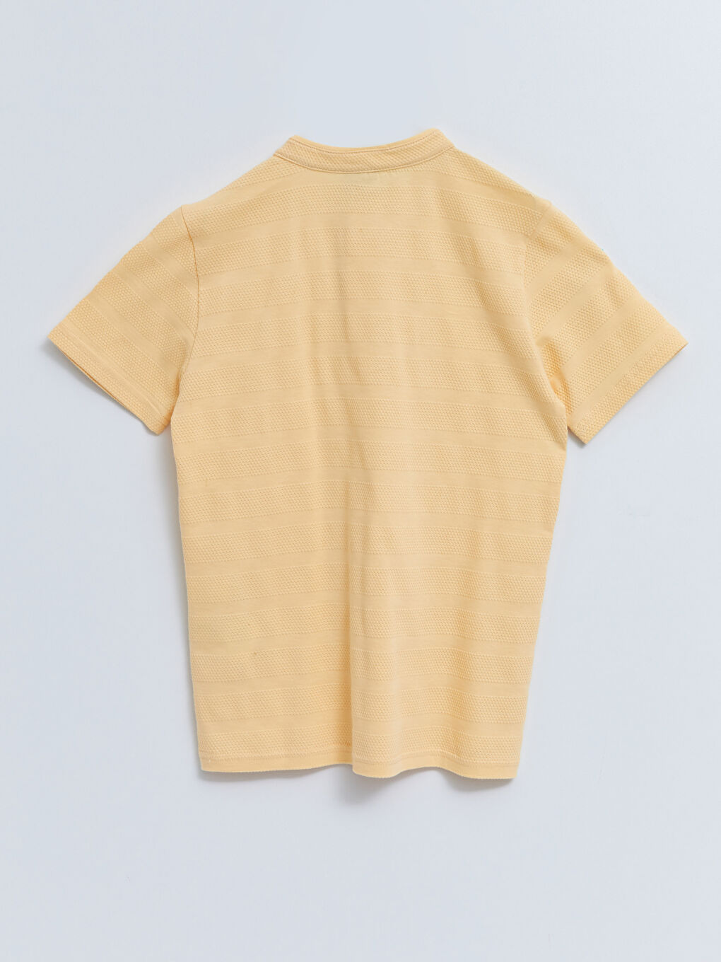 LCW Kids Grandad Collar Patterned Short Sleeve Boy T-Shirt -S28784Z4-FQA