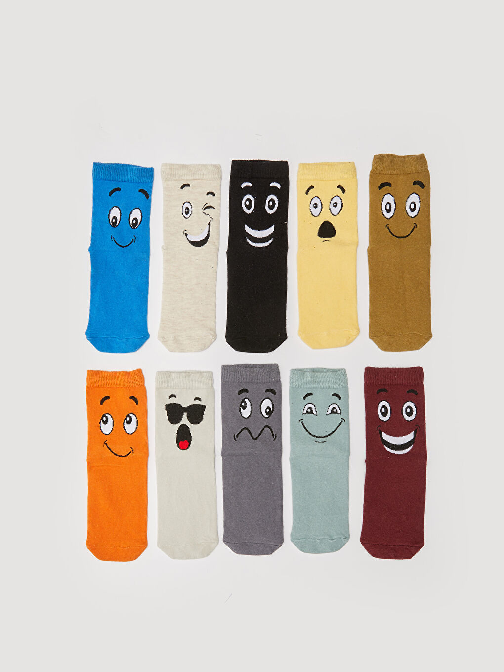 Patterned Boy Socks 10 Pieces-1