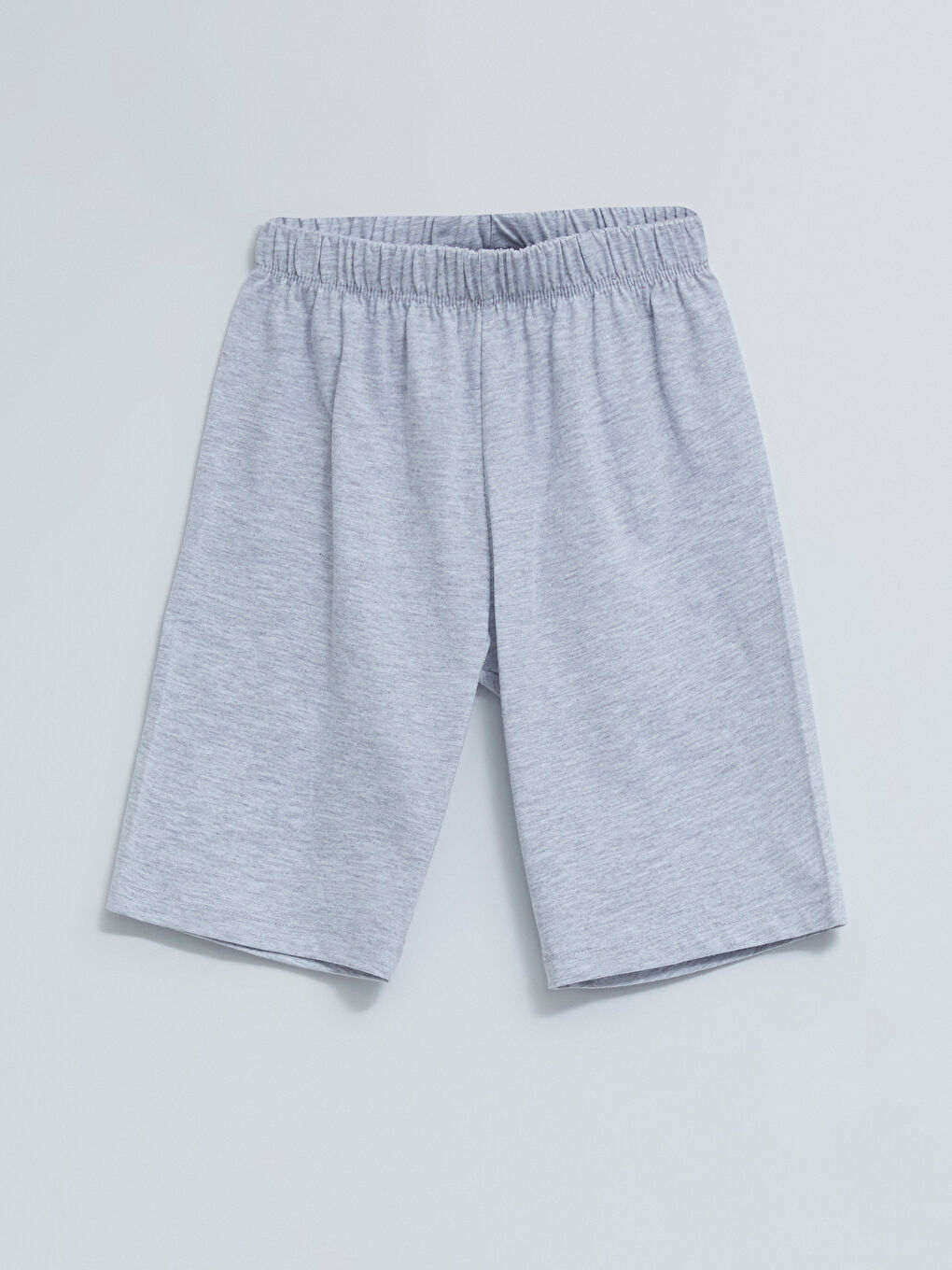 Lacivert Bisiklet Yaka Baskılı Kısa Kollu Erkek Çocuk Şortlu Pijama Takımı-3