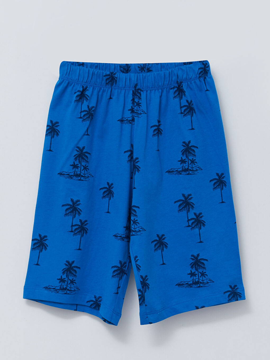 Crew Neck Printed Short Sleeve Boys' Shorts Pyjama Set-3