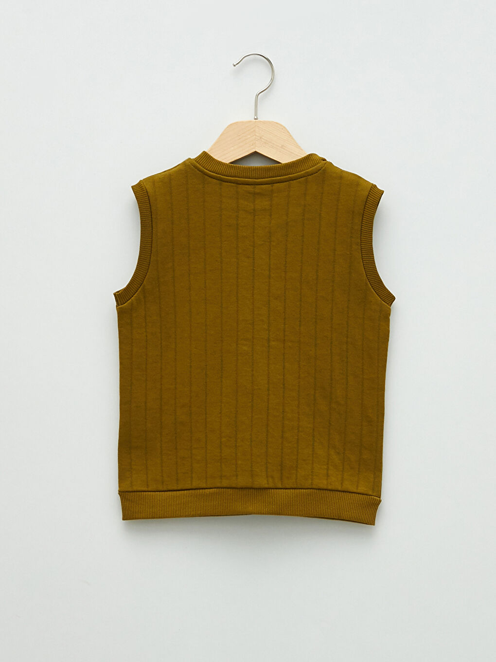 Crew Neck Baby Boy Zippered Vest -S28844Z1-GUW