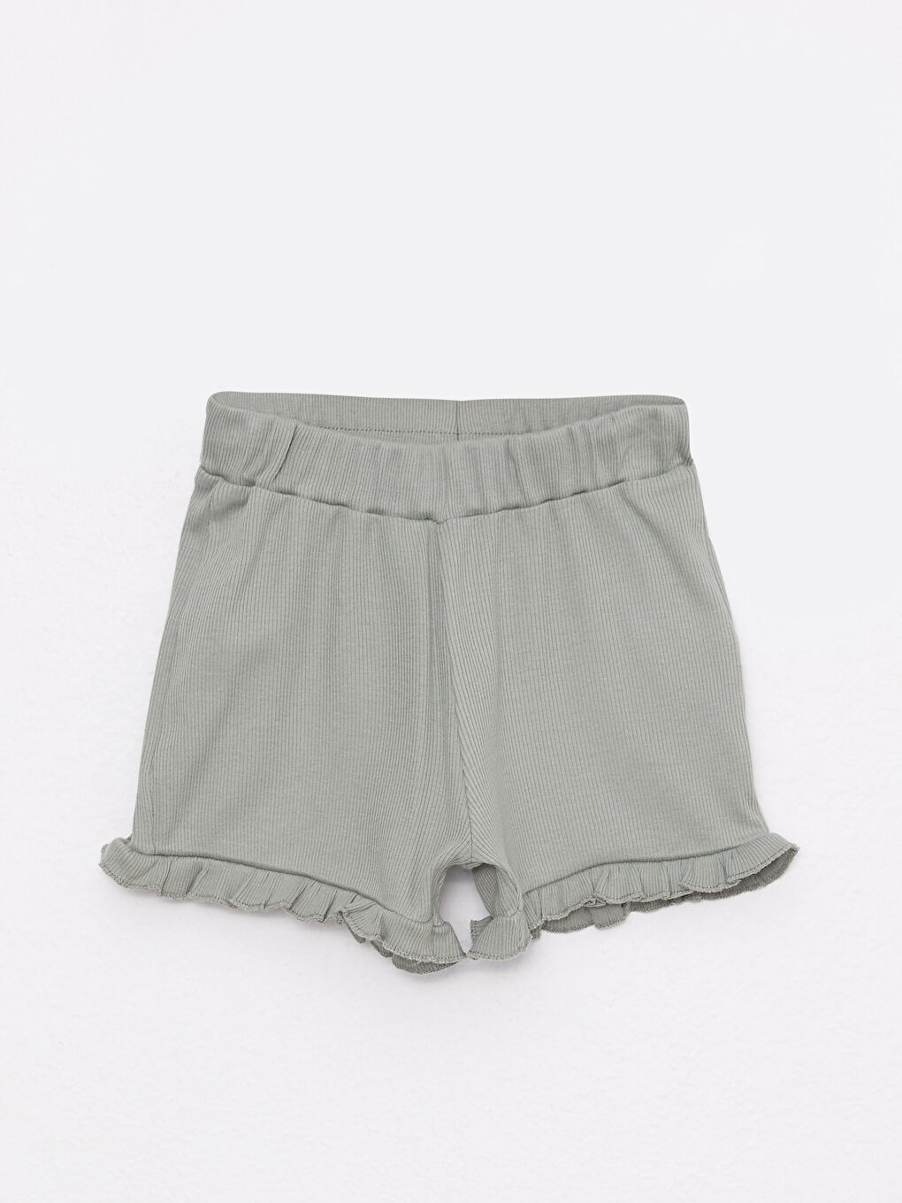 Crew Neck Short Sleeve Printed Baby Girls' T-Shirt and Shorts 2 Pack Set-3