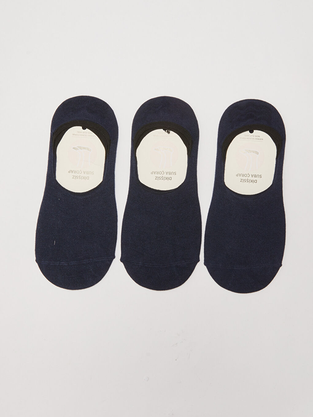 Lacivert Düz Erkek Babet Çorap 3'lü-1