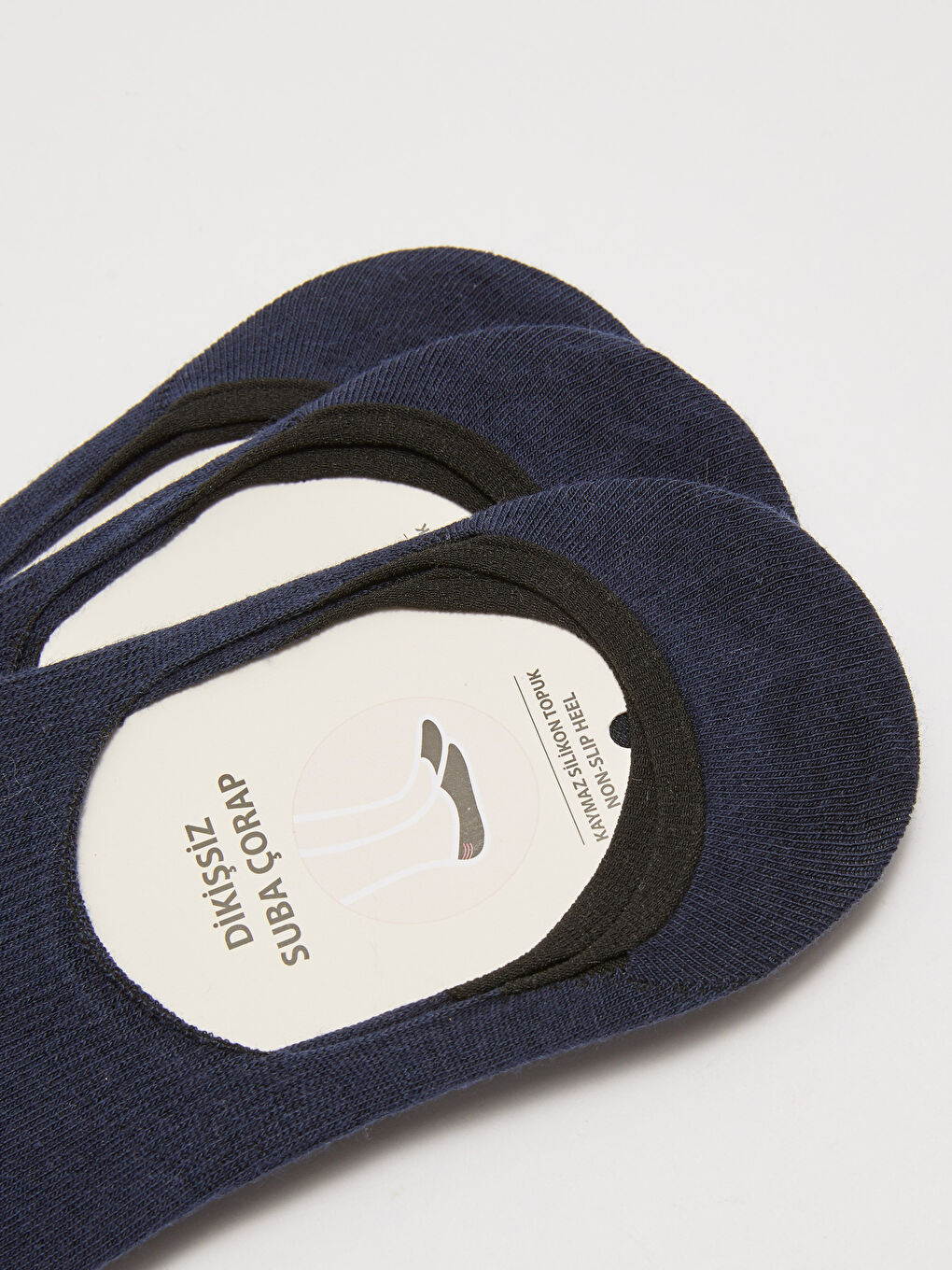 Lacivert Düz Erkek Babet Çorap 3'lü-2