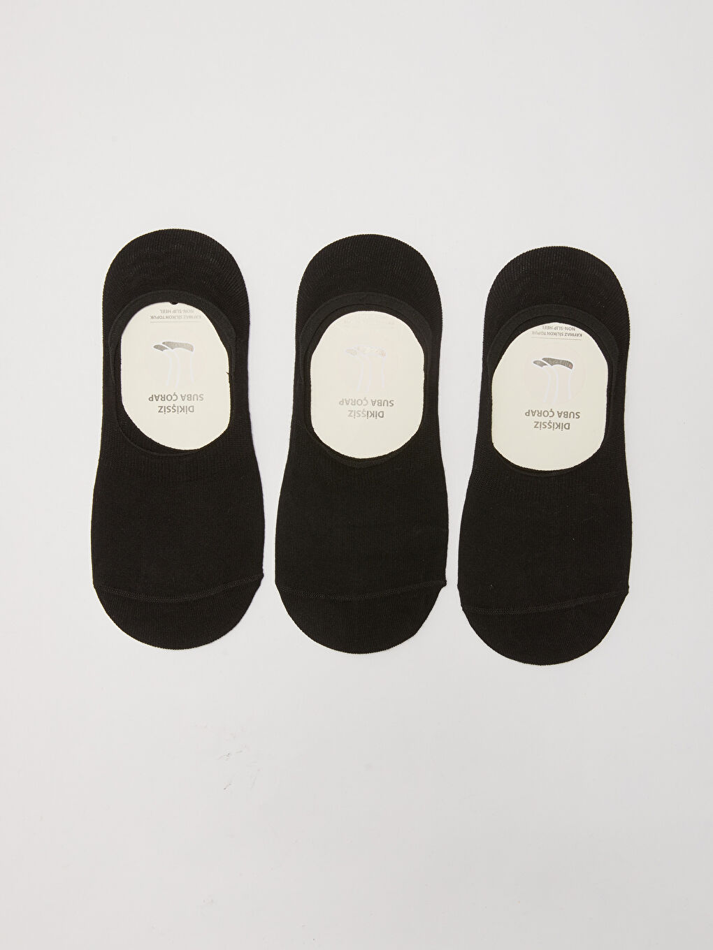 Lot de 3 Chaussettes Invisibles Unies pour Hommes-1