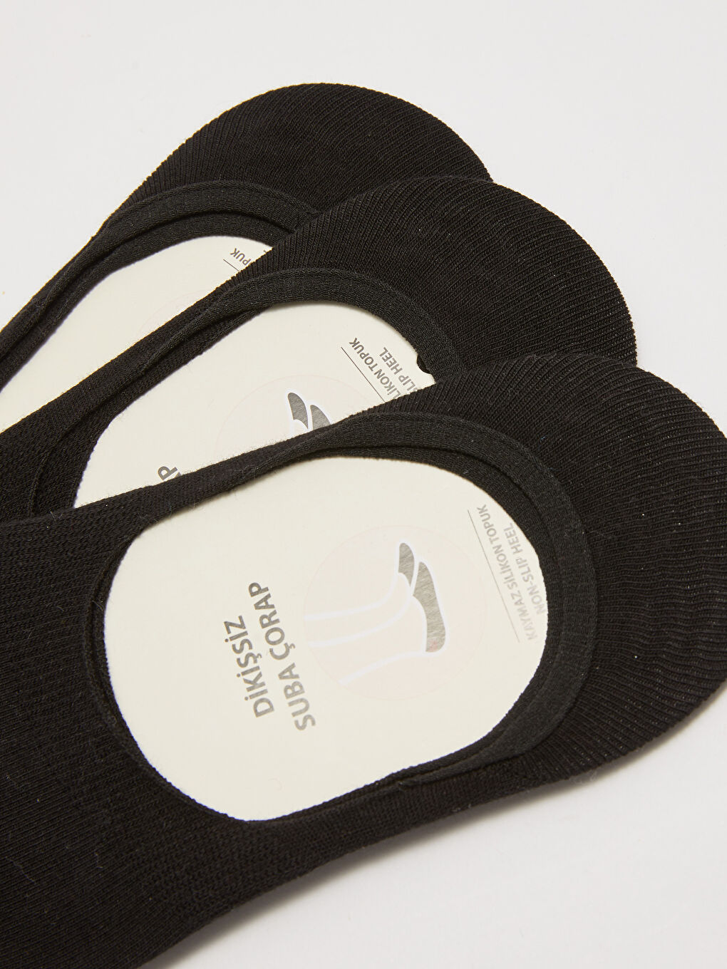 Lot de 3 Chaussettes Invisibles Unies pour Hommes-2