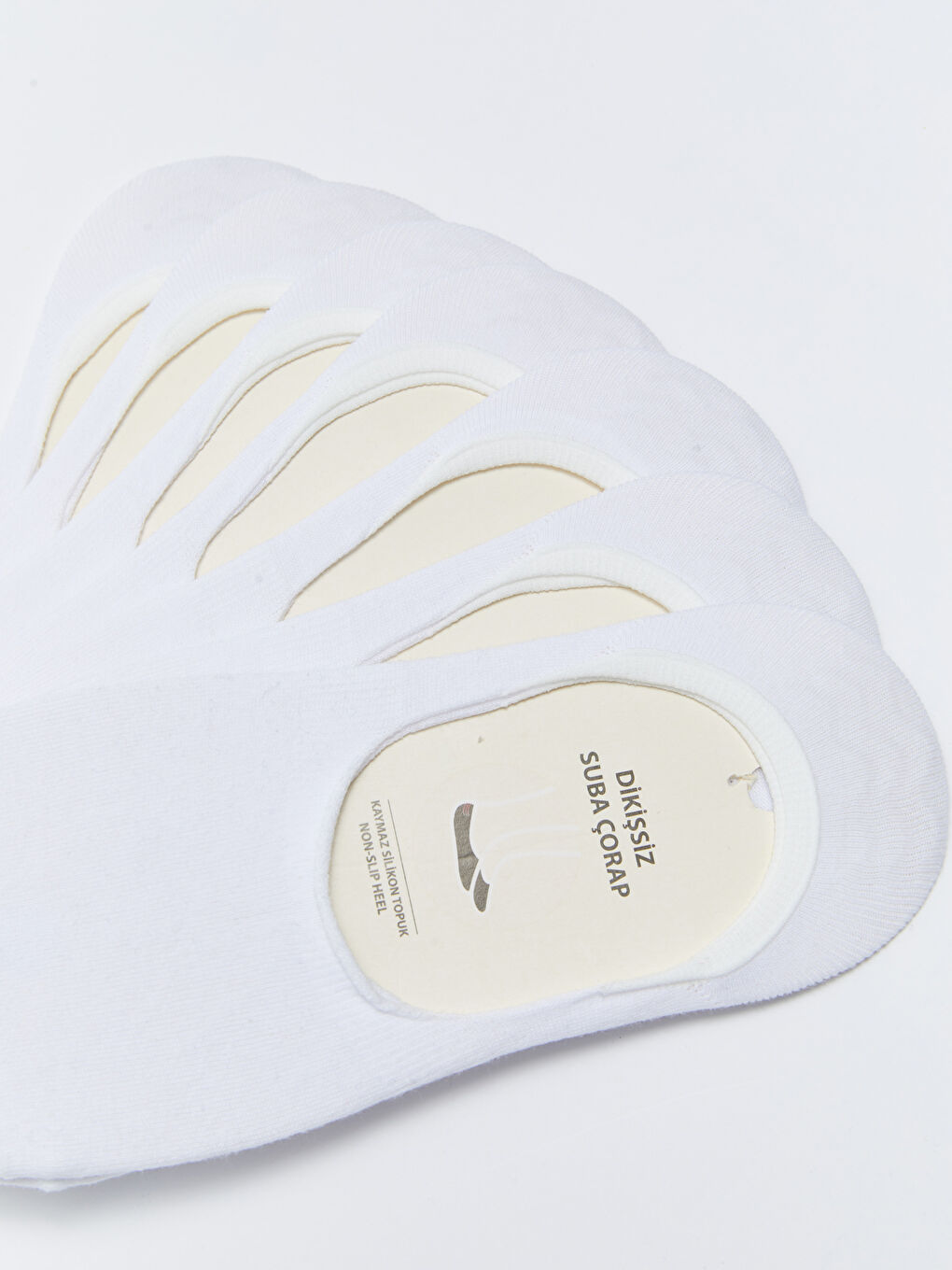 Beyaz Erkek Babet Çorap 7'li-2