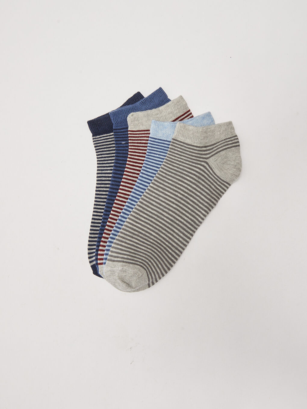 Striped Men's Trainer Socks 5 Pack