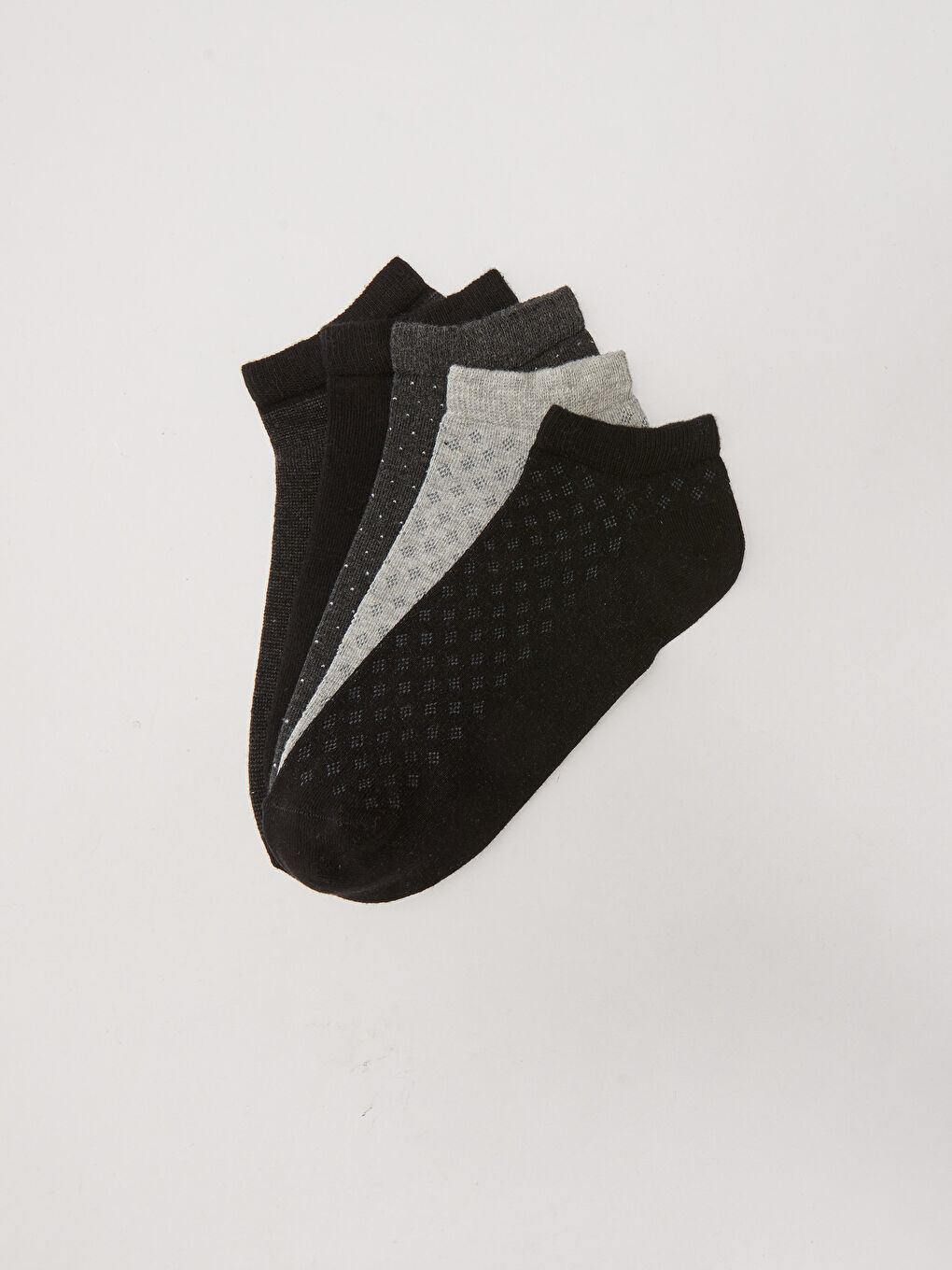 Karışık Desenli Erkek Patik Çorap 5'li