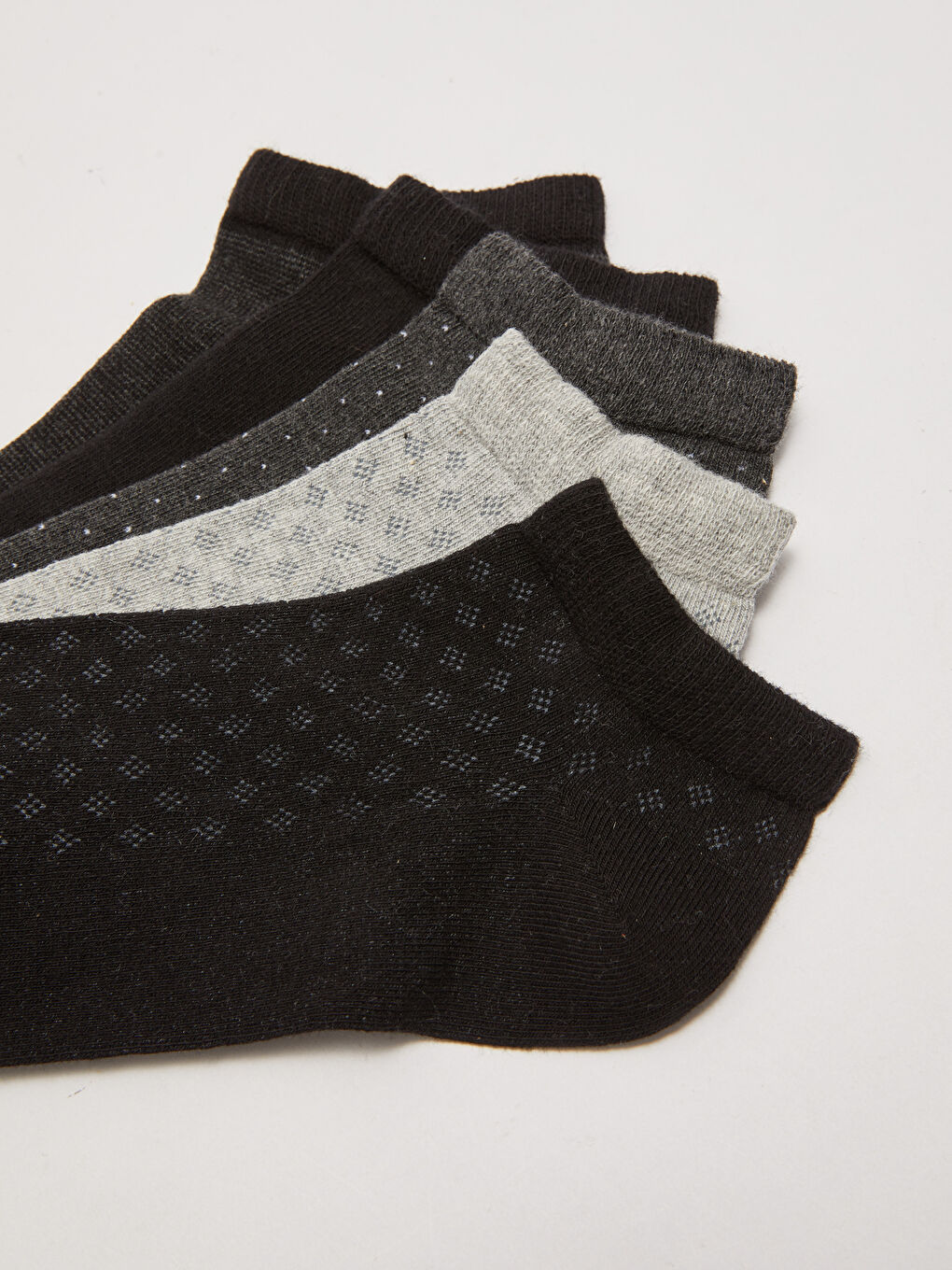 Karışık Desenli Erkek Patik Çorap 5'li-2
