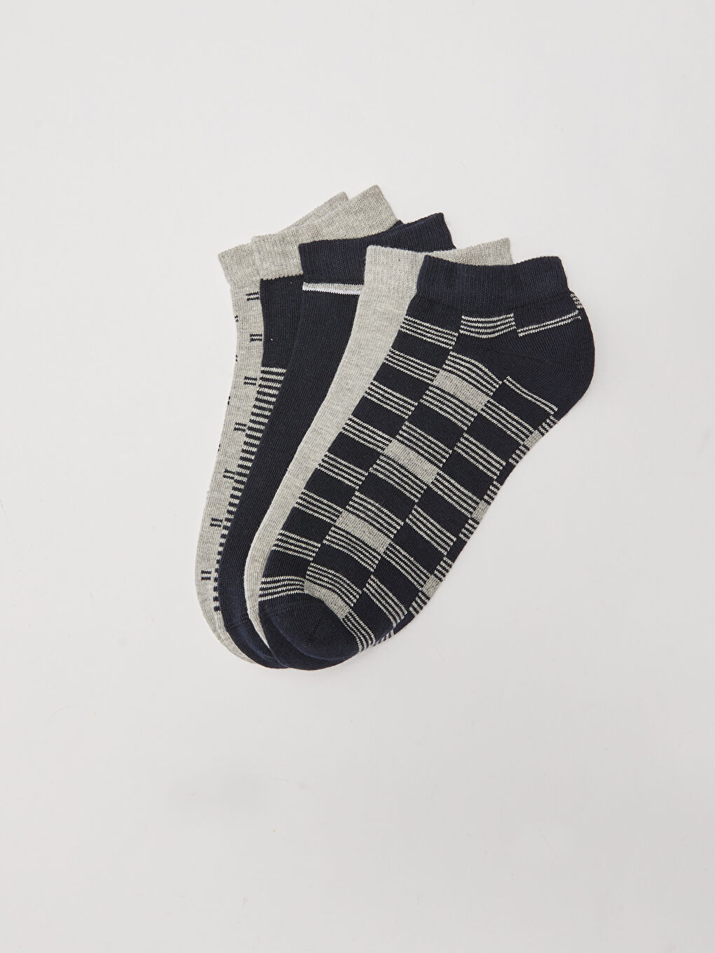 جوارب رياضية منقوشة للرجال - عبوة ٥ قطع