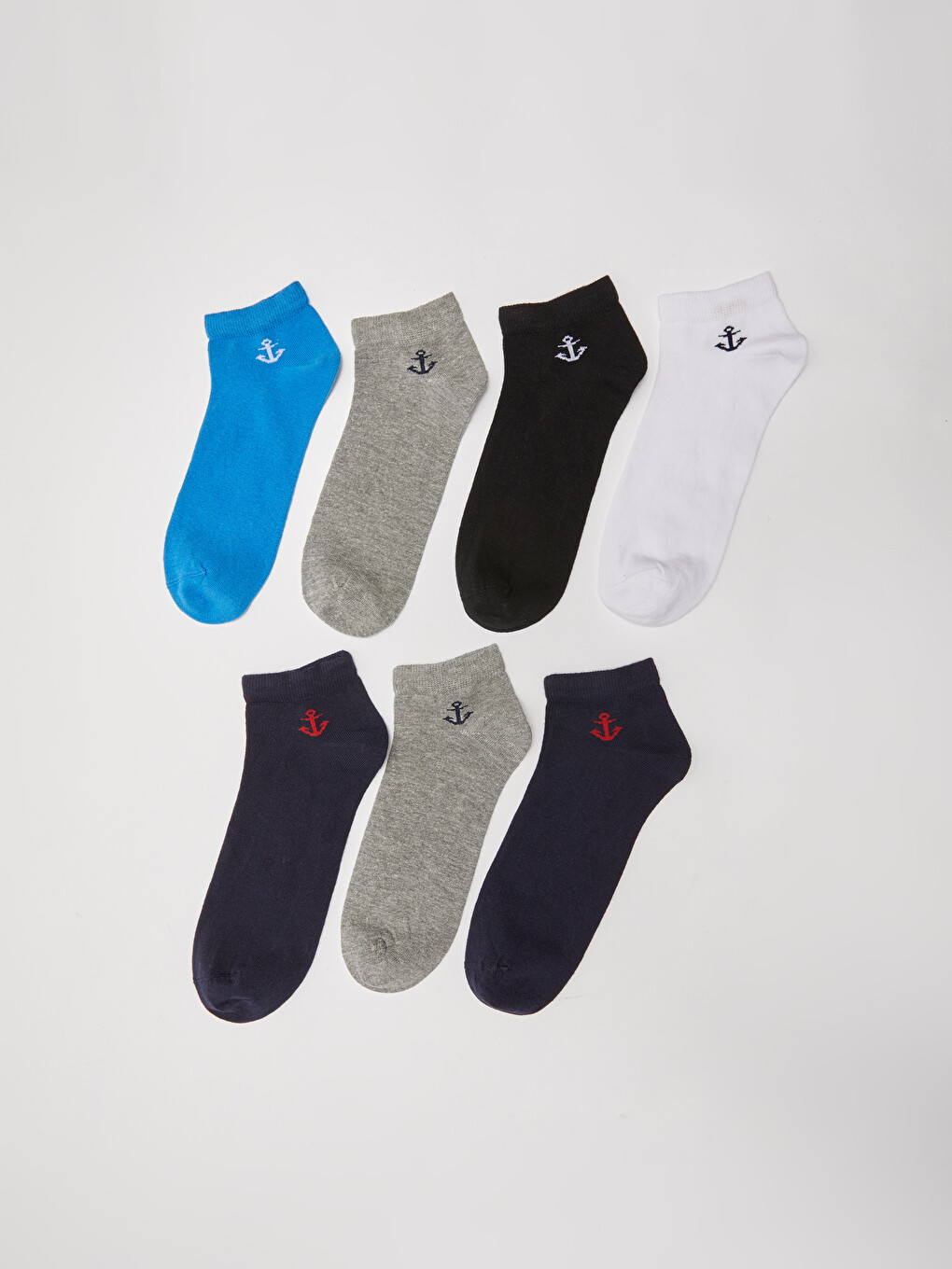 Printed Men's Trainer Socks 7 Pack-1