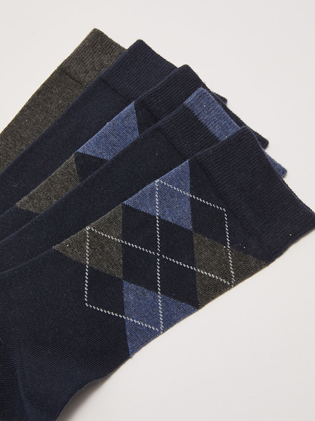 Karışık Desenli Erkek Soket Çorap 5'li-2