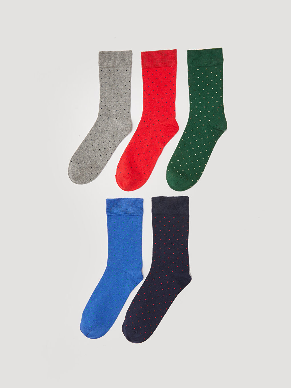 جوارب للكاحل للرجال - عبوة من 5 قطع-1