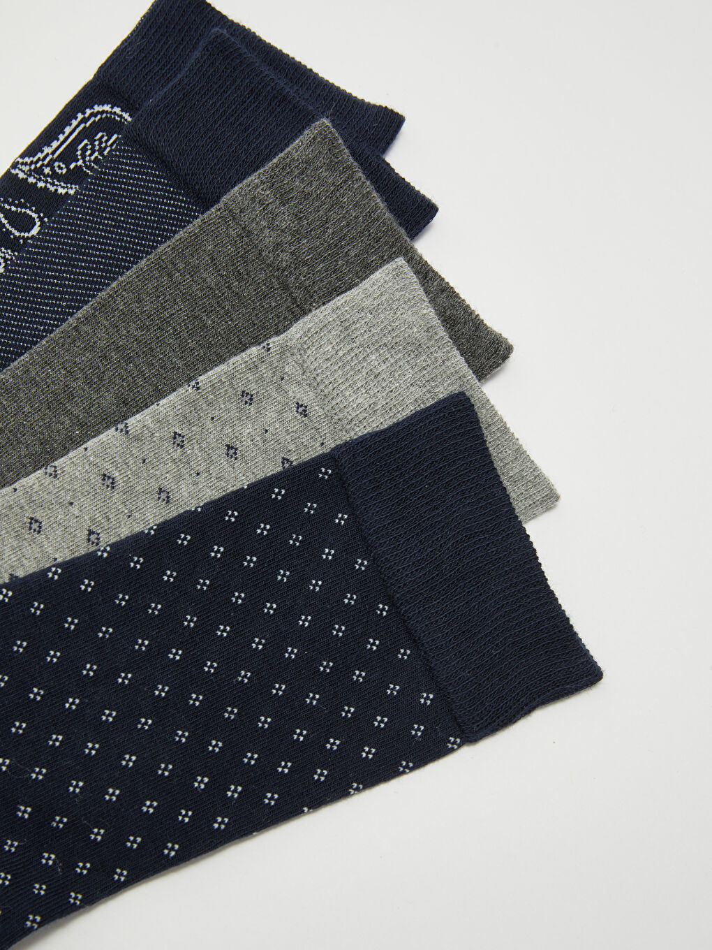 Patterned Men's Ankle Socks 5 Pack-2