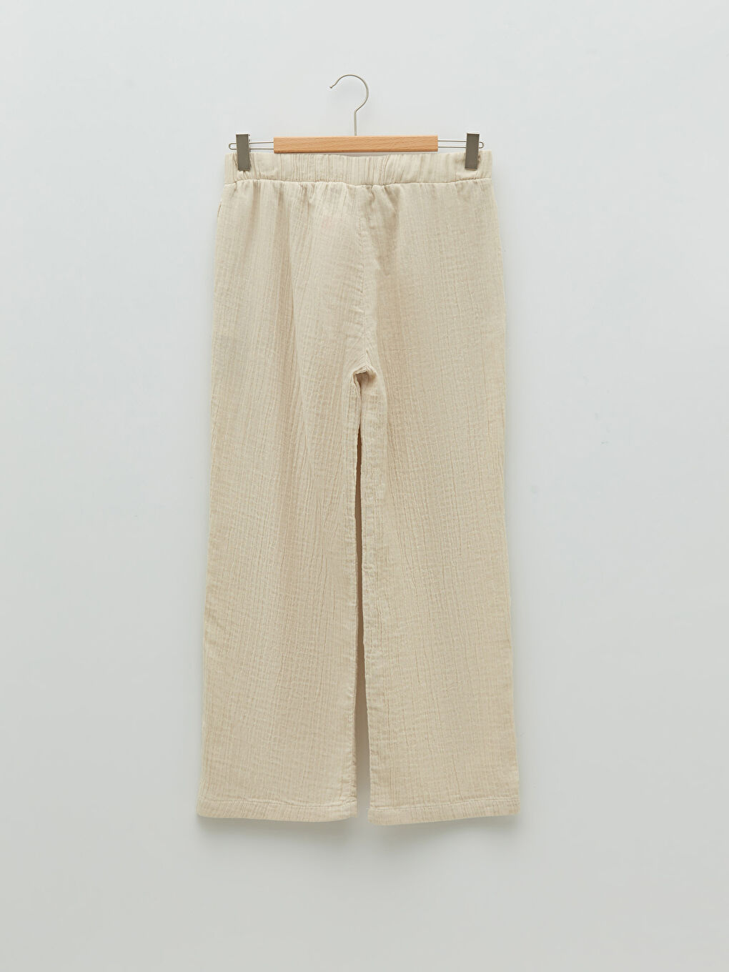 Pantalon Basique en Gabardine à Taille Élastique pour Fille-1