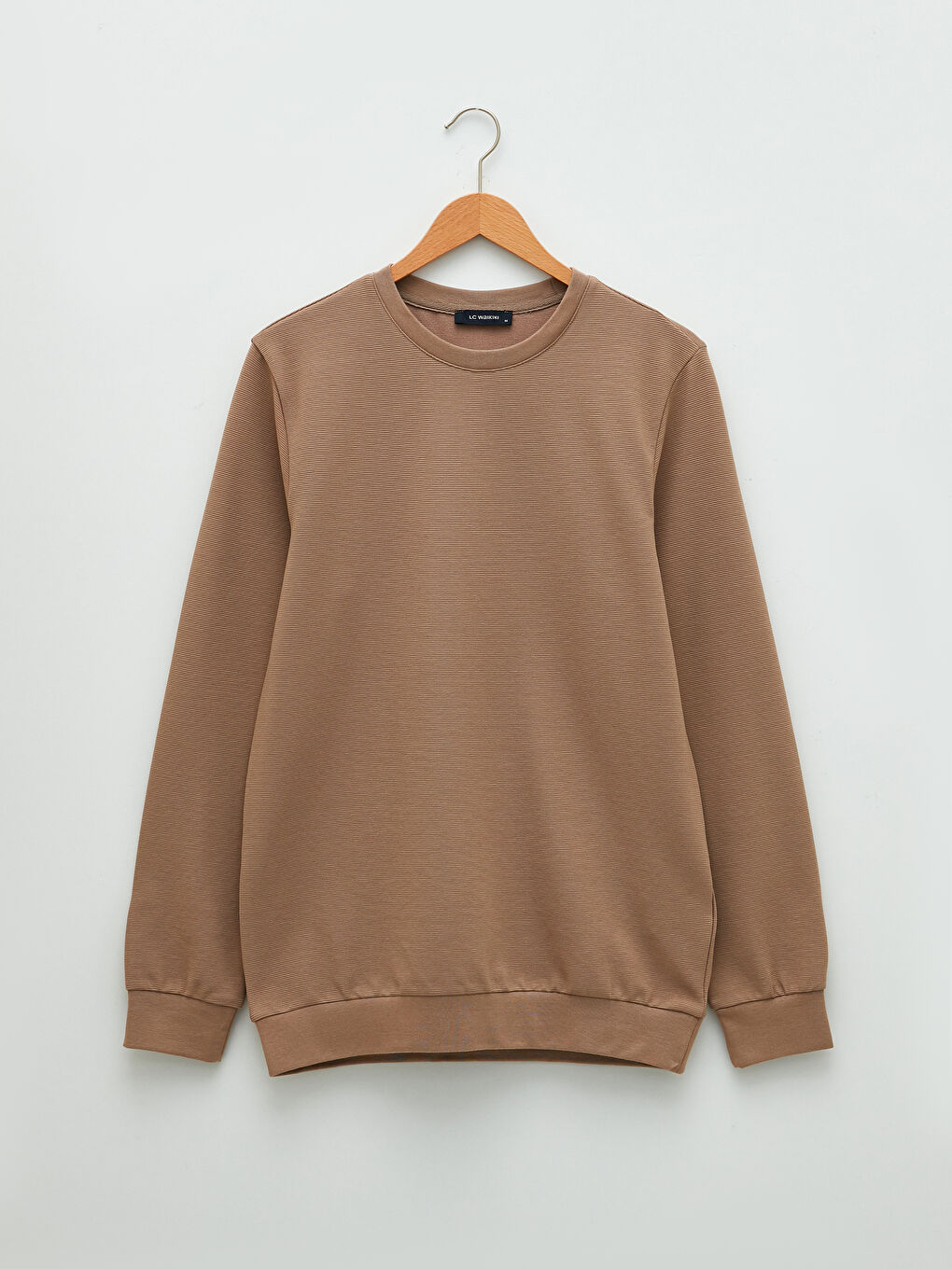 سويت شيرت كم طويل بياقة دائرية للرجال-5