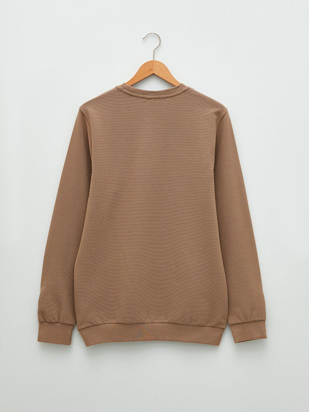 سويت شيرت كم طويل بياقة دائرية للرجال-6