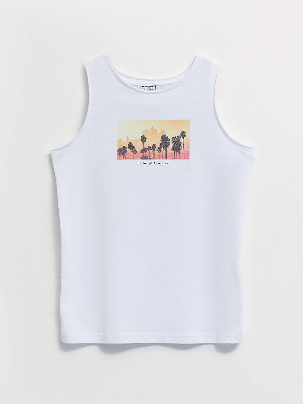 Ұлдарға арналған принтті дөңгелек жағалы майка-5