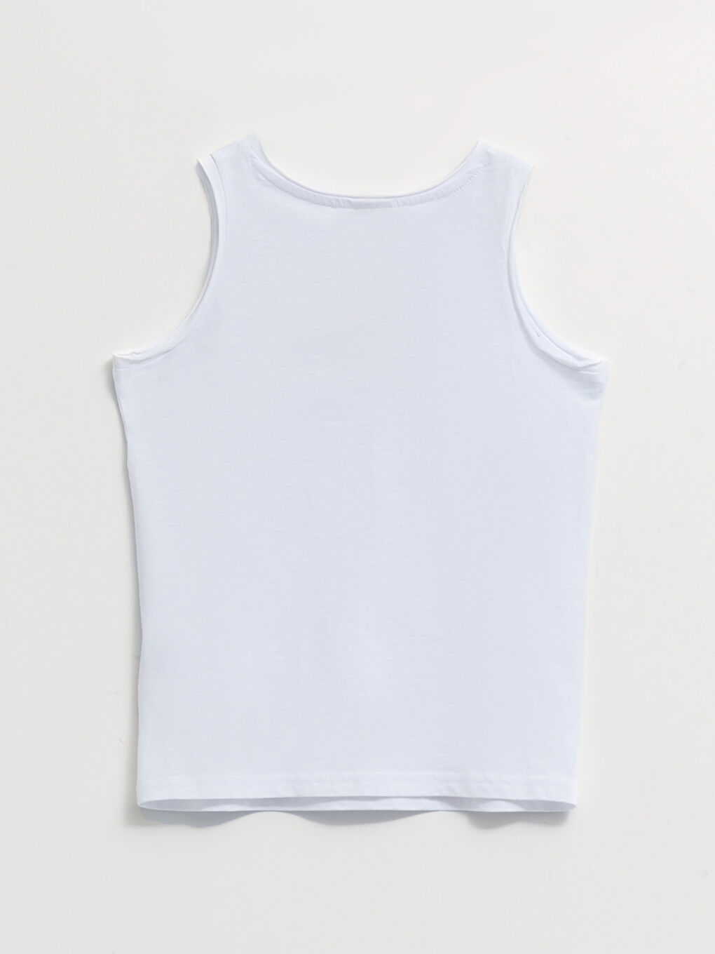 Ұлдарға арналған принтті дөңгелек жағалы майка-6