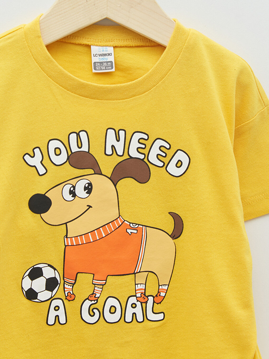 Sarı Erkek Bebek Baskılı 3'lü Takım-3