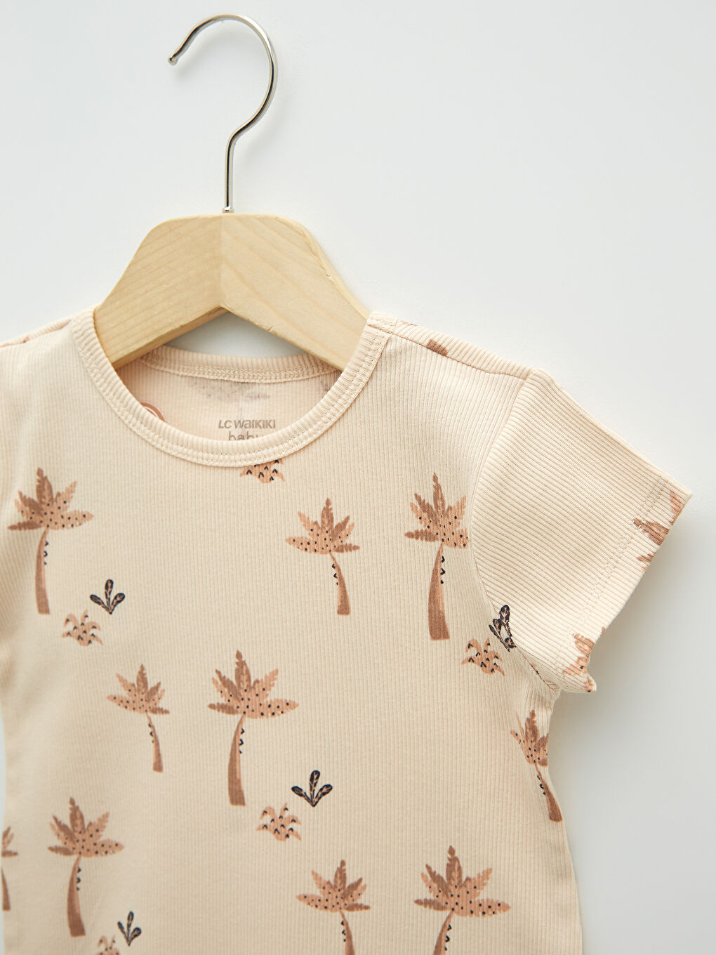 Crew Neck Short Sleeve Cotton Baby Boy Jumpsuit 2 Pieces-2