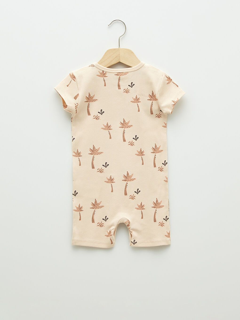 Crew Neck Short Sleeve Cotton Baby Boy Jumpsuit 2 Pieces-3