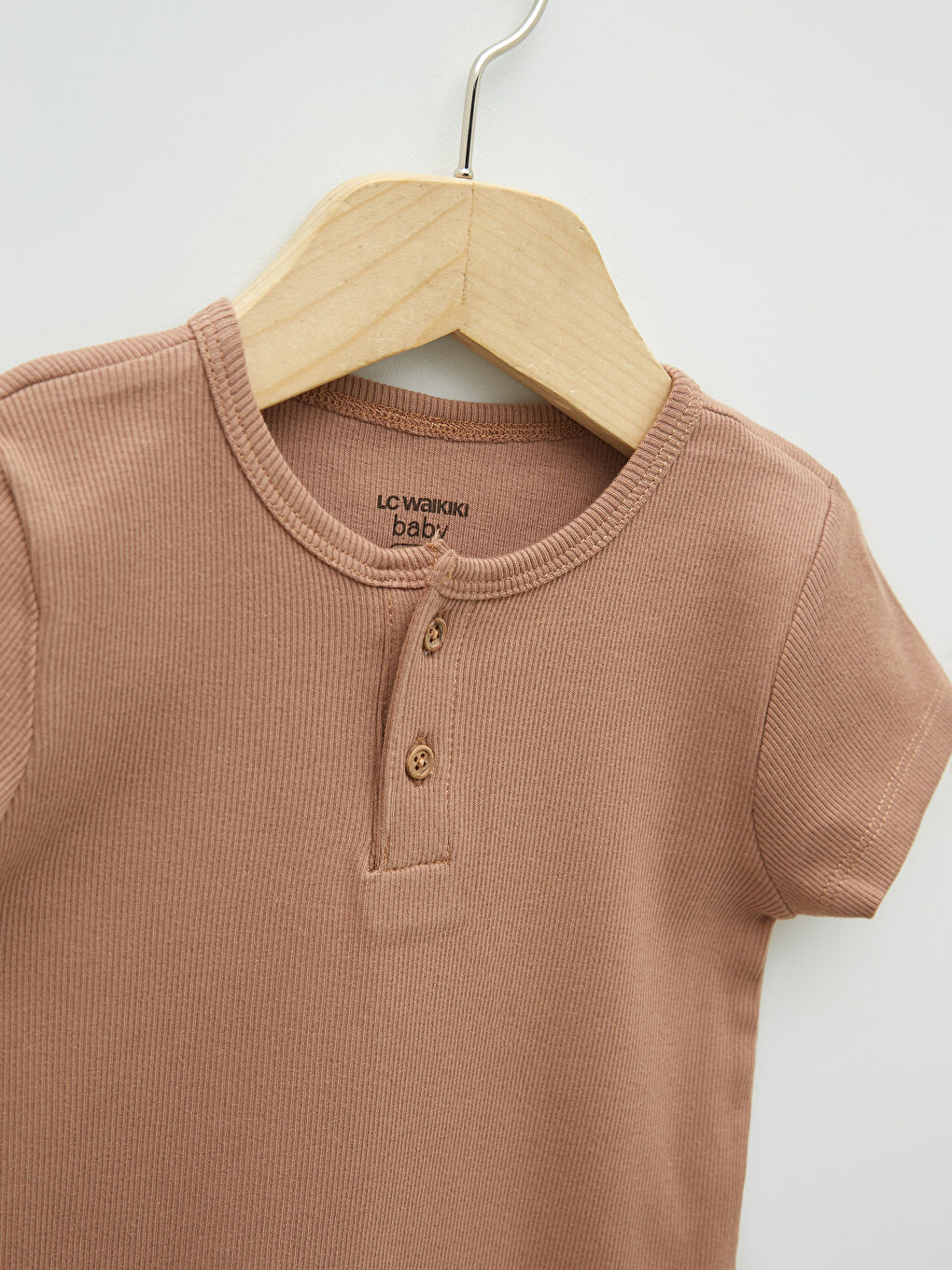 Crew Neck Short Sleeve Cotton Baby Boy Jumpsuit 2 Pieces-5