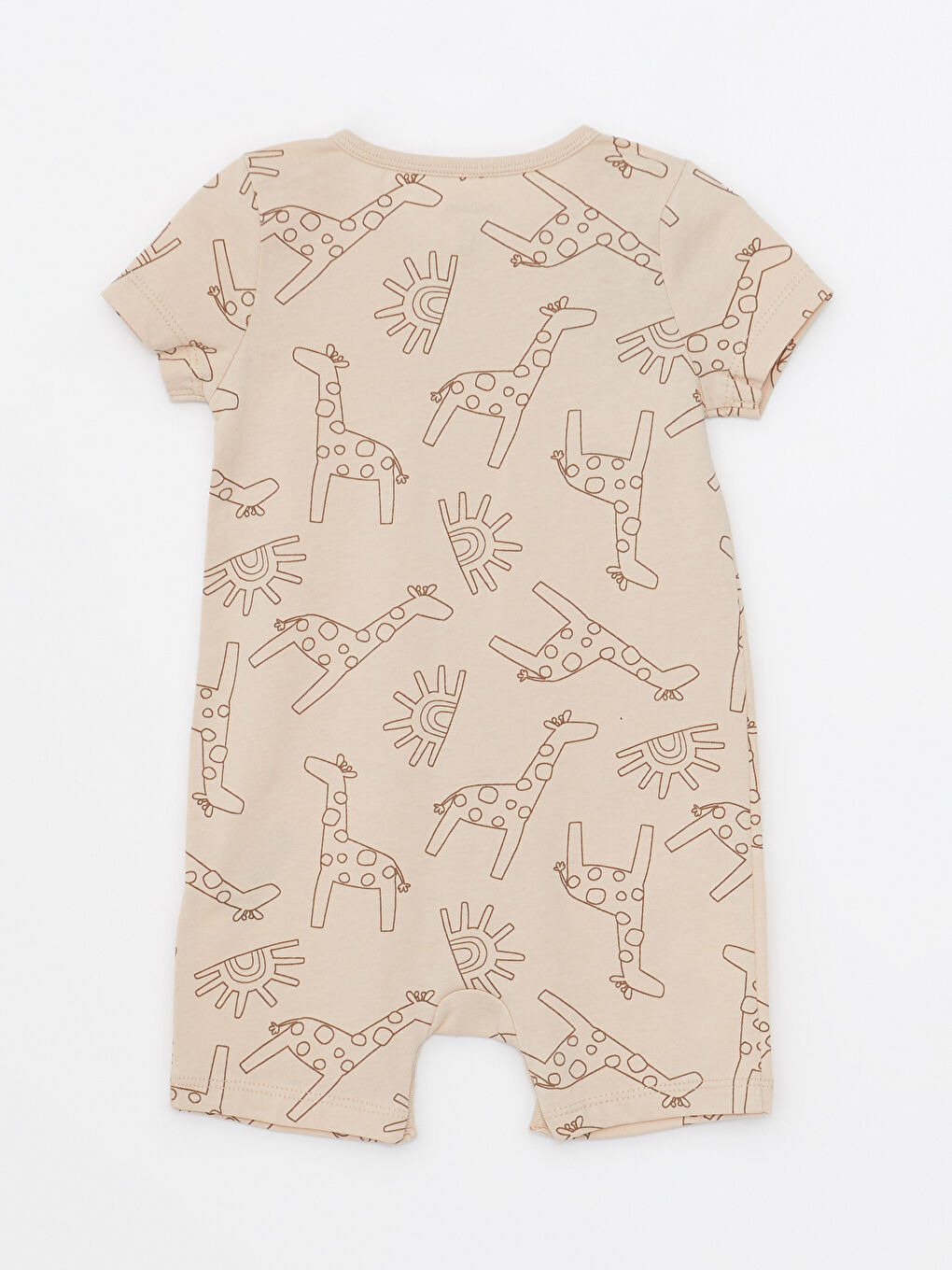 Crew Neck Short Sleeve Printed Baby Boy Rompers 2 Pack-4