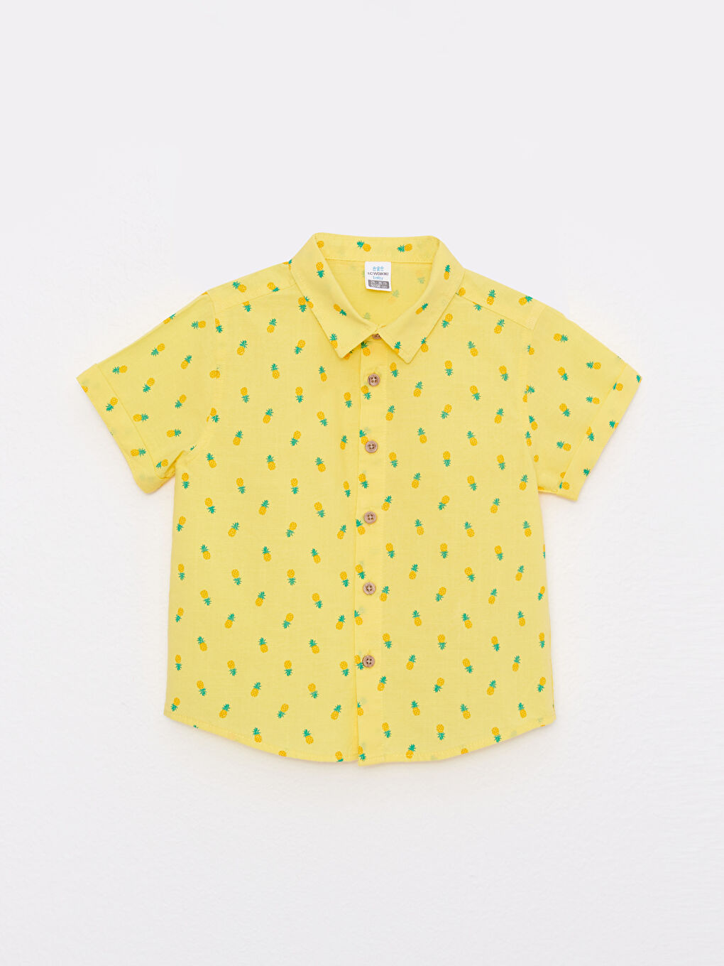 Short Sleeve Printed Cotton Baby Boy Shirt