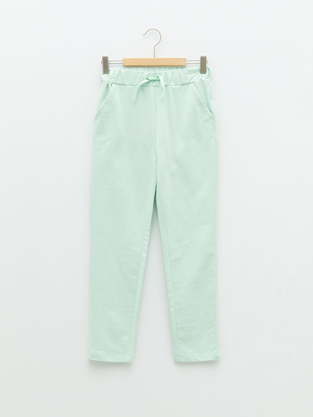 Yeşil Beli Lastikli Basic Kız Çocuk Eşofman Altı