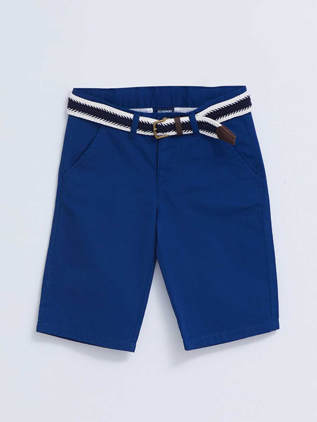 Pantaloni Scurți Basic Gabardină Băiat cu Curea